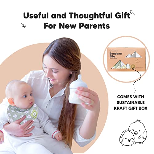 8-Pack Organic Baby Bandana Drool Bibs – Stylish Unisex Bandana Bibs - Super Absorbent Bandana Drool Bibs – Gentle Teething Bibs For Infants - Organic Cotton Baby Bib (Adventurer) #TOP6