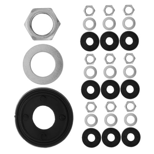 FUTUREORYY 10juegos Accesorios para Relojes De Pared De Cuarzo De Arandelas Tuercas y Juntas para Reparación De Reloj De Repuesto para Mecanismos De Reloj