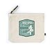 Lantern Press California, Mermaid Typography, Contour (100% Cotton Canvas Travel Accessory Go Bag)