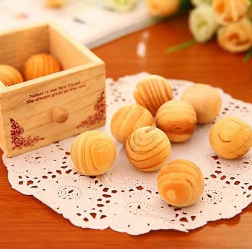 Bolas de Madera Aromáticas para Ropa 8 Piezas miniatura 2