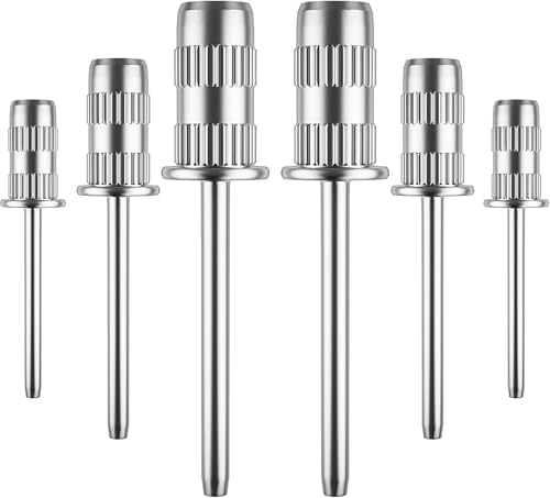 Difenni Brocas de uñas, bandas de lijado para eje de taladro de uñas de 3/32 pulgadas, brocas para uñas, broca de mandril para uñas, brocas para uñas acrílicas, manicura, herramienta de pedicura