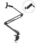 Unique Spirit ウェブカムスタンド ホルダー 卓上 デスクアーム式三脚 スマホアーム ホルダー