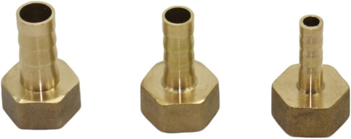 Utility Connector Adapter Hose Connector Adapter Brass 6/8/10Mm Pagoda Pipe Fitting with 3/8" Bsp Female Thread Connector Irrigation Adapter Hose Fittings 2 Pcs/2022/3/8/6Mm