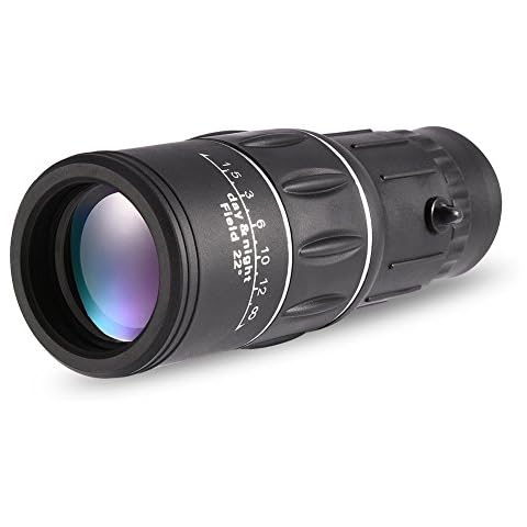 Wendry Monokular-Teleskop, 16-fache Vergrößerung, HD-Kameraobjektiv, Monokular-Teleskop, wasserdicht Cover