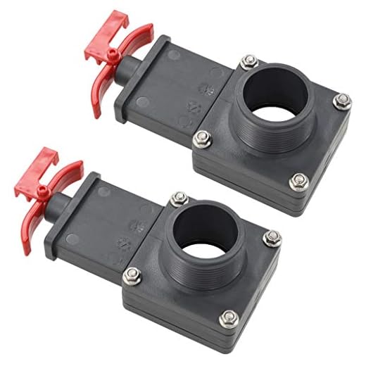 Vidaxl 2X Válvulas Para Piscina Rosca Macho Equipamientos Accesorios Para Piscinas Spa Jacuzzi Patio Jardin Terraza Exterior Aire Libre 1.5&Quot; Pulgadas