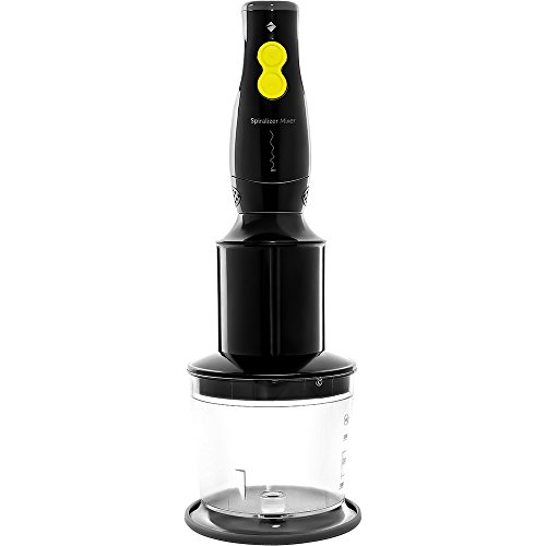 Spiralizer Cadence 2 Em 1, Mixer E Cortador Elétrico Espiral, Amarelo, 110V, SPR100