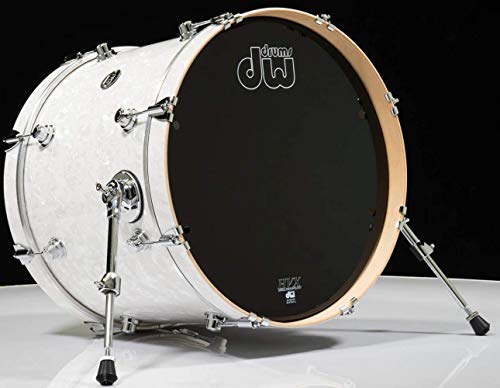 DW Performance Series Bass Drum - 16 Inches X 20 Inches White Marine FinishPly
