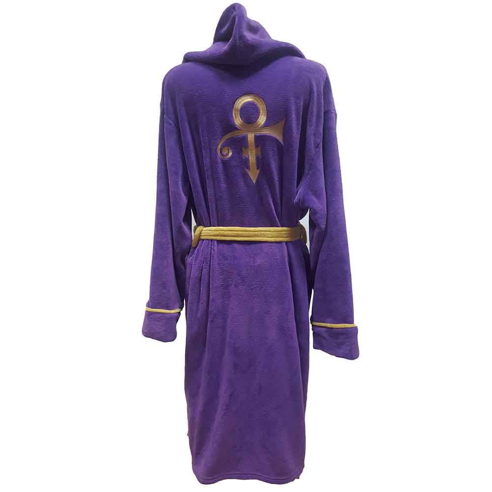 Rock Off Purple Prince - Symbol - Bathrobe (Back Print) - Size L - Officially Licensed Merch