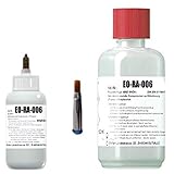 Elektronik-Reiniger/Flux-Remover EO-RA-006 (Abgabe nur an gewerbliche Verbraucher), 50 ml in Dosierflasche mit Luer-Lock Bürste zzgl. 500 ml in Nachfüllflasche, speziell für Flussmittpasten