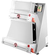 Electric Pizza Dough Roller Sheeter Machine 4-16" Pizza Dough Ball Press Machine Automatic Pizza ...