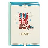 Hallmark Rodeo Birthday Card (Good and Celebrated, Cowboy Boots) for Friends, Coworkers, Siblings