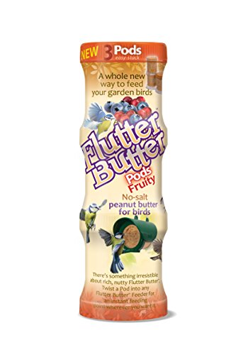 Wildlife Sciences Flutter Butter Suet Pack, 3 Jars of Flutter Butter Suet (Berry)