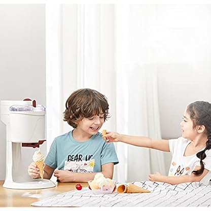 BAHAOMI Softeismaschine, Home 1L DIY Küche Automatische Mini-Frucht Softeismaschine, Gesunde, Einfache One-Push… – Bild 5