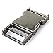 Magic&shell Metal Quick Side Release Buckle 2PCS 1 Inch Metal Quality Webbing Bag Clip Lock Belt Strap Backpacks Collar Gunmetal