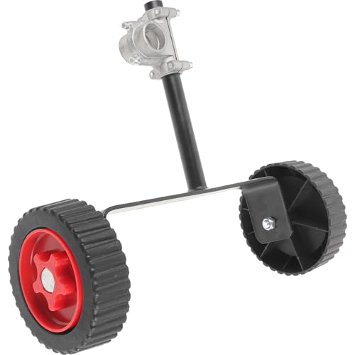 Roue de support en caoutchouc silencieuse pour tonte de jardin
