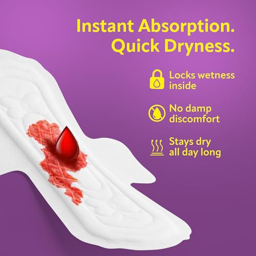 Image of Evereve Ultra-Thin Sanitary Pads for Women, XL+ 320mm, Longest & Widest Day Pad, Soft & Breathable Fabric, Rash-Free Comfort, Instant Absorption, Dry Feel Protection, Lightweight Pads, Pack of 24x2