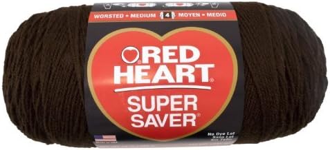 Red Heart E302B.0365 Super Saver Jumbo Yarn, Coffee by Coats & Clark Inc.