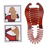DIY Bendable Plastic Hair Comb Ponytail Hair Styling Tool Modern Banana Clip Interlocking Comb French Side For Women Girlsclips