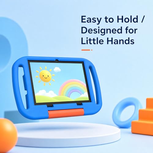 Image of 10 inch Kids Tablet, Android 15 Tablet for Kid, 12GB RAM, 64GB ROM 1TF Card Expandable for Toddler Children,Tablets with Case, Parental Control, 6000mAh, WiFi, BT5.0, Dual Camera