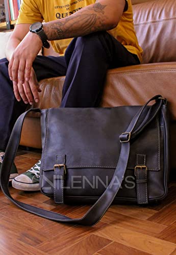 Pasta Lenna's Carteiro Vintage A006 Preto