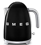 SMEG Bollitore Elettrico KLF03BLEU, 2400 W, 7 Cups, acciaio INOX, nero