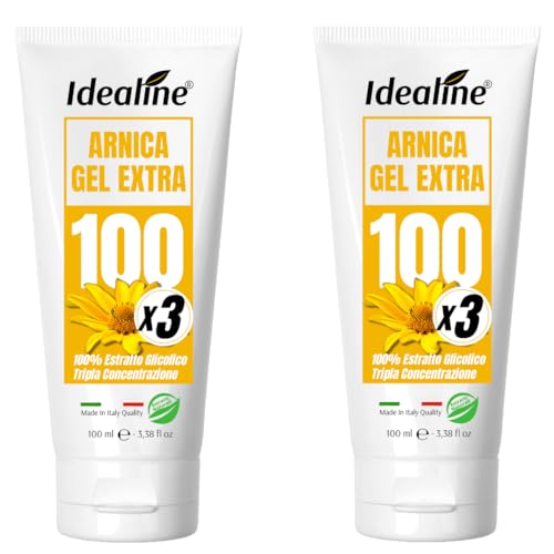 Arnica Gel Extra Forte 100 ml x2, árnica para caballos uso humano 100% extracto glicólico puro con menta piperita, árnica gel fuerte para alivio de músculos y articulaciones, Arnica Montana Made in