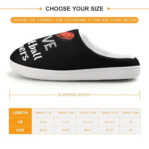 I LOVE Softball Player Cute Cotton Slippers Anti-slip House Shoes Funny Slipper Indoor Outdoor2