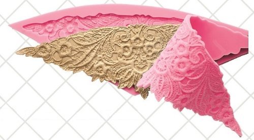 NY CAKE Amelia Lace Silicone Mold, Fondant, Gumpaste, Chocolate