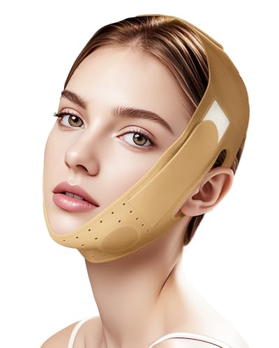 Reusable V Line Silicone Face Strap, Soft Silicone Chin Strap