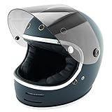 NEO VINTAGE レトロフューチャー フルフェイス SG規格品 [マットグレー×ライトスモークシールド 灰 グレイ Lサイズ:59-60cm対応] VT-9 バイクヘルメット