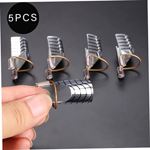 Set de 5 formas reutilizables para extensión de uñas miniatura 4