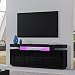 Produktbild UNDRANDED TV Lowboard Board Hochglanz Front mit 2 Türen 3 Schubladen, TV Schrank Sideboard LED Beleuchtung 160 x 35 x 72cm in Schwarz