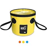 AUTOPkio Seau Pliant 20L - Portable Seau Pliable Transporteur d'eau Bac De Lavage pour Camping Ra...