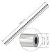 FOCMKEAS 2 PCS 6063 T5 Aluminum Round Tube, 300mm/1FT Length, 13mm/0.51