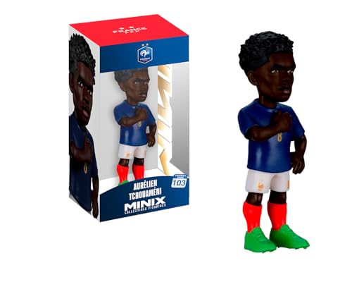 MINIX - Football Stars Mini Format - Coppa del Mondo - Francia - Tchouaméni - Personaggio da collezione 7 cm