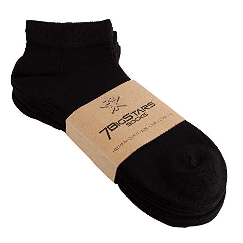 7BigStars Men Bamboo Ankle Socks, 6 Pairs Soft Thin Low Cut Seamless, Breathable Lightweight Everyday Fit for Sensitive Skin3