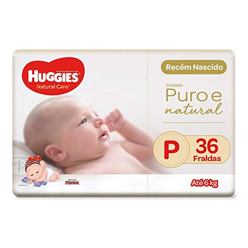 Fralda Huggies Natural Care P - 36 fraldas