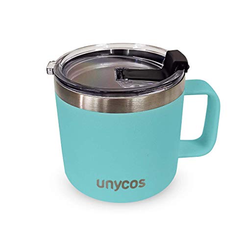 unycos - Taza térmica de Acero Inoxidable con Tapa Antigoteo de 425 ml. Aislamiento de Vacío de Doble Pared | 100% a… - Imagen 3