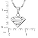 DC Comics Superman Jewelry for Women Stainless Steel Cutout Logo Pendant Necklace