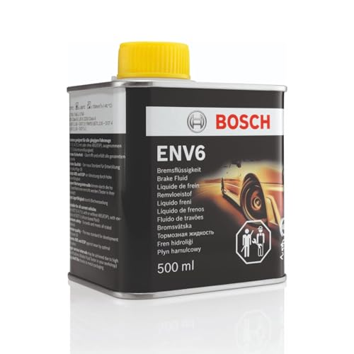 Bosch Líquido de Frenos ENV6, 0.5 L - para Vehículos con o sin Frenos ABS/ESP - Calidad OE - Compatible con DOT 3, 4, 4 HP/LV y 5.1