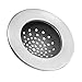Produktbild iDesign 51386EU Metro Rostfreies Küchenspülen-Abflusssieb aus Aluminium, silber/grau, 10,41 x 10,41 x 3,53 cm