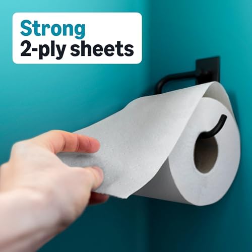 Amazon Basics 2-Ply Soft Toilet Paper, 30 Rolls (5 Packs of 6), 350 Sheets per Roll, Septic Safe, Equivalent to 185 Regular Rolls - View 6
