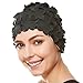 Beemo Floral Petal Ladies Bathing Swim Cap - Black