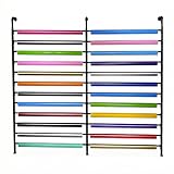 Ampiamente utilizzato: il porta sciarpe è autoportante a terra. È progettato con un design verticale che può tenere ben organizzate sciarpe, cinture, sciarpe di seta, pantaloni, asciugamani, vestiti, hijab, coperte, scialli, strofinacci, copricapi, fazzoletti da collo, carta da regalo e altri oggetti.