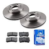ATE P-A-01-00777 Bremsen Set 2 Bremsscheiben Vorne Ø 235 Belüftet + Bremsbeläge Mit Akustischer Verschleißwarnung (Vorne)