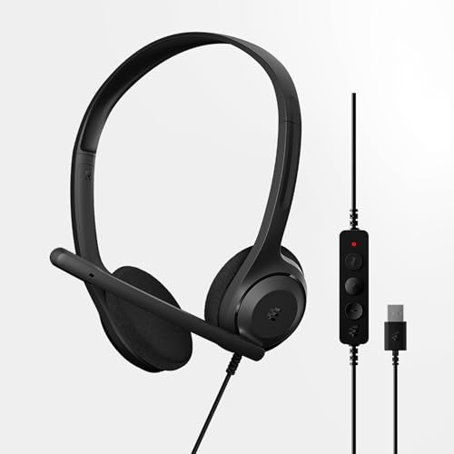 Progettate per l’uso prolungato – Design on-ear con materiali leggeri e fascia imbottita, ideali per meeting e call di lunga durata