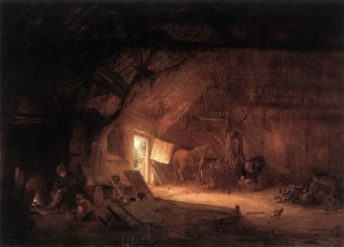 Peinture Isack Van Ostade pour créer une ambiance de ferme vintage au bureau