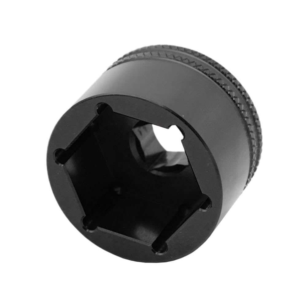 24mm 26mm 28mm 32mm 3/8 Drive Flat Socket Compatible with Fox 32 34 36 38 40 Mountain Bike Forks and Rockshox Suntour Epixon Suspension Fork Topcap Tool(32mm Black)