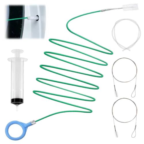 CllyCnny Auto Sunroof Drain Cleaning Tool 118 Inch Long Flexible Tube Cleaning Brush Drain Brush Pipe Cleaners for Car Sunroof Windshield Wiper Drain Hole