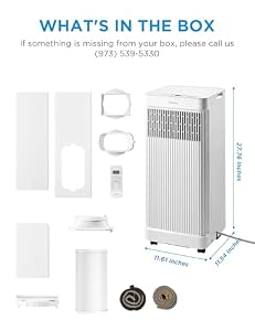 Midea 8,500 BTU ASHRAE Portable Air Conditioner, Cools up to 150 Sq. Ft. — photo 6 of 6